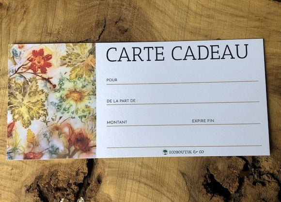 CARTE CADEAU