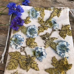 pochettes avec empreintes végétales