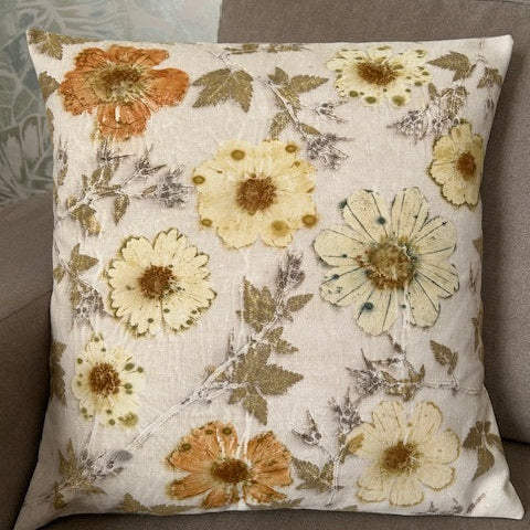 housse de coussins impressions végétales