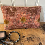 pochette avec impressions végétales