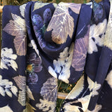 foulard en teintures naturelles et impressions végétales