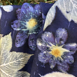 foulard en teintures naturelles et impressions végétales