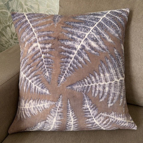 housse de coussin impressions végétales